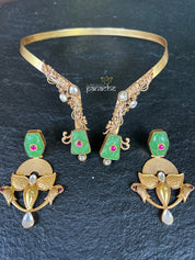 Earring 925 Silver- Statement Green Jade