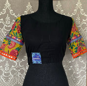 Designer Blouse - Black Yellow