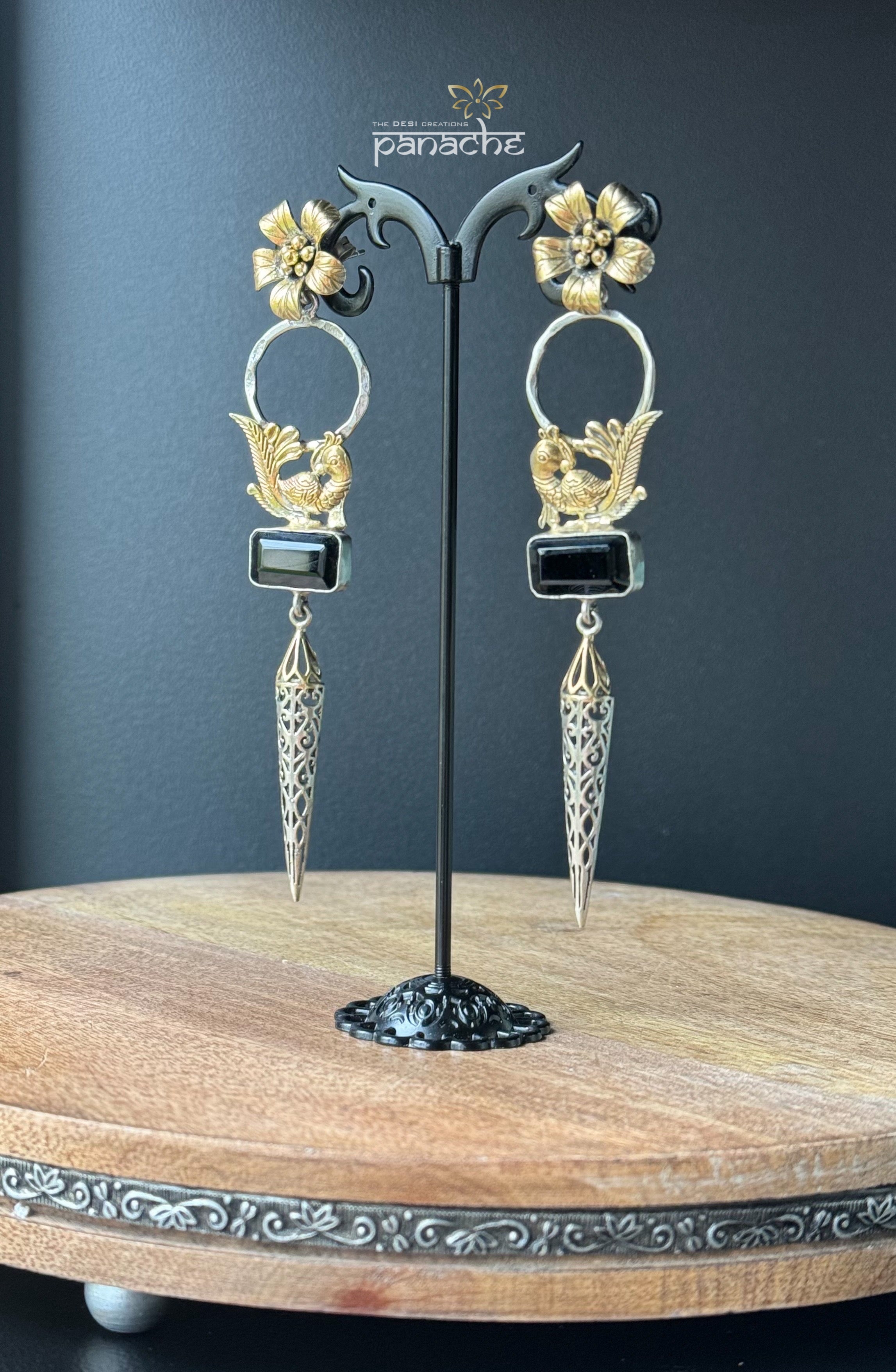 Earring 925 Silver- Black Onyx