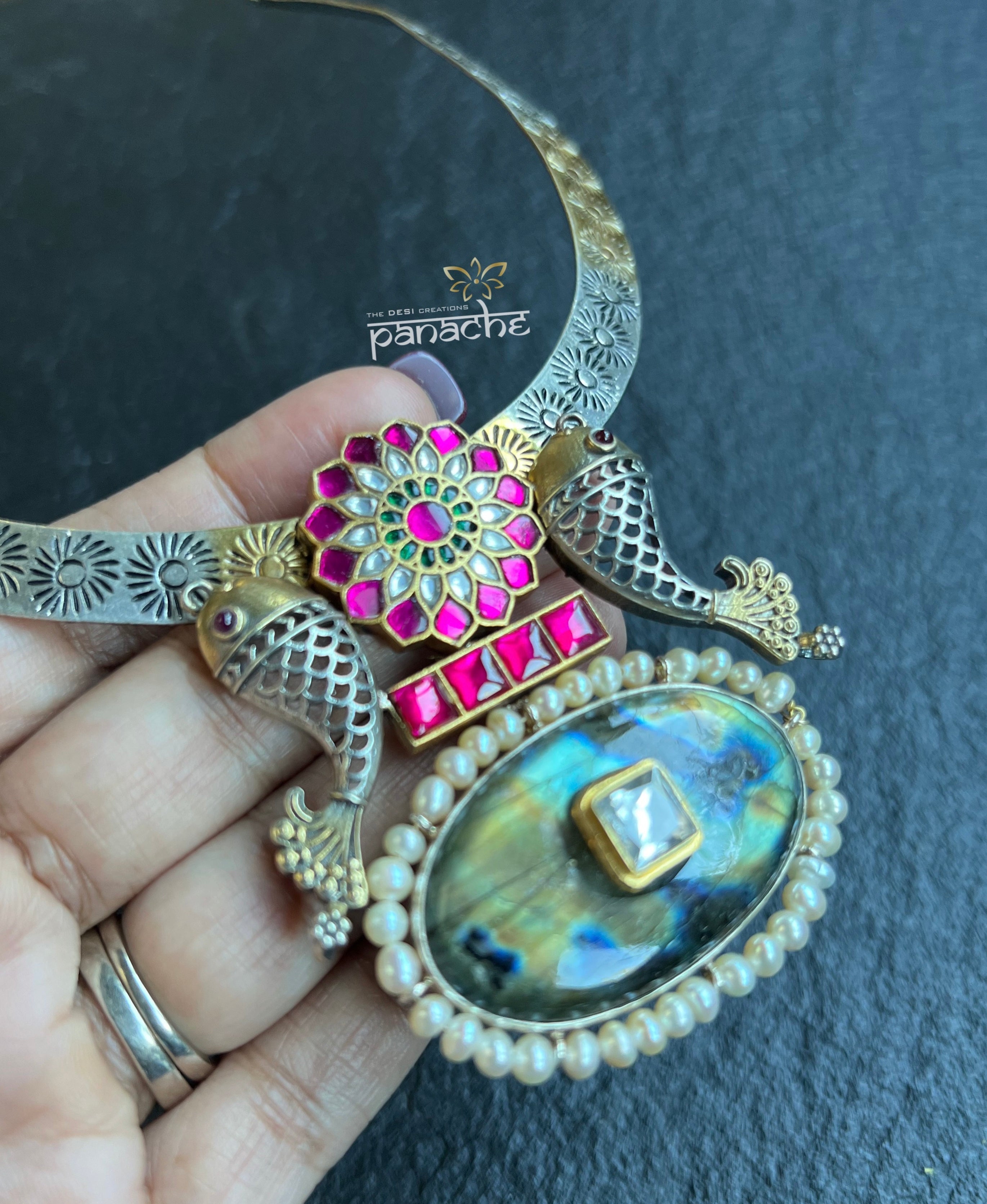 Silver 925 Hasli - Statement Pendant Meen