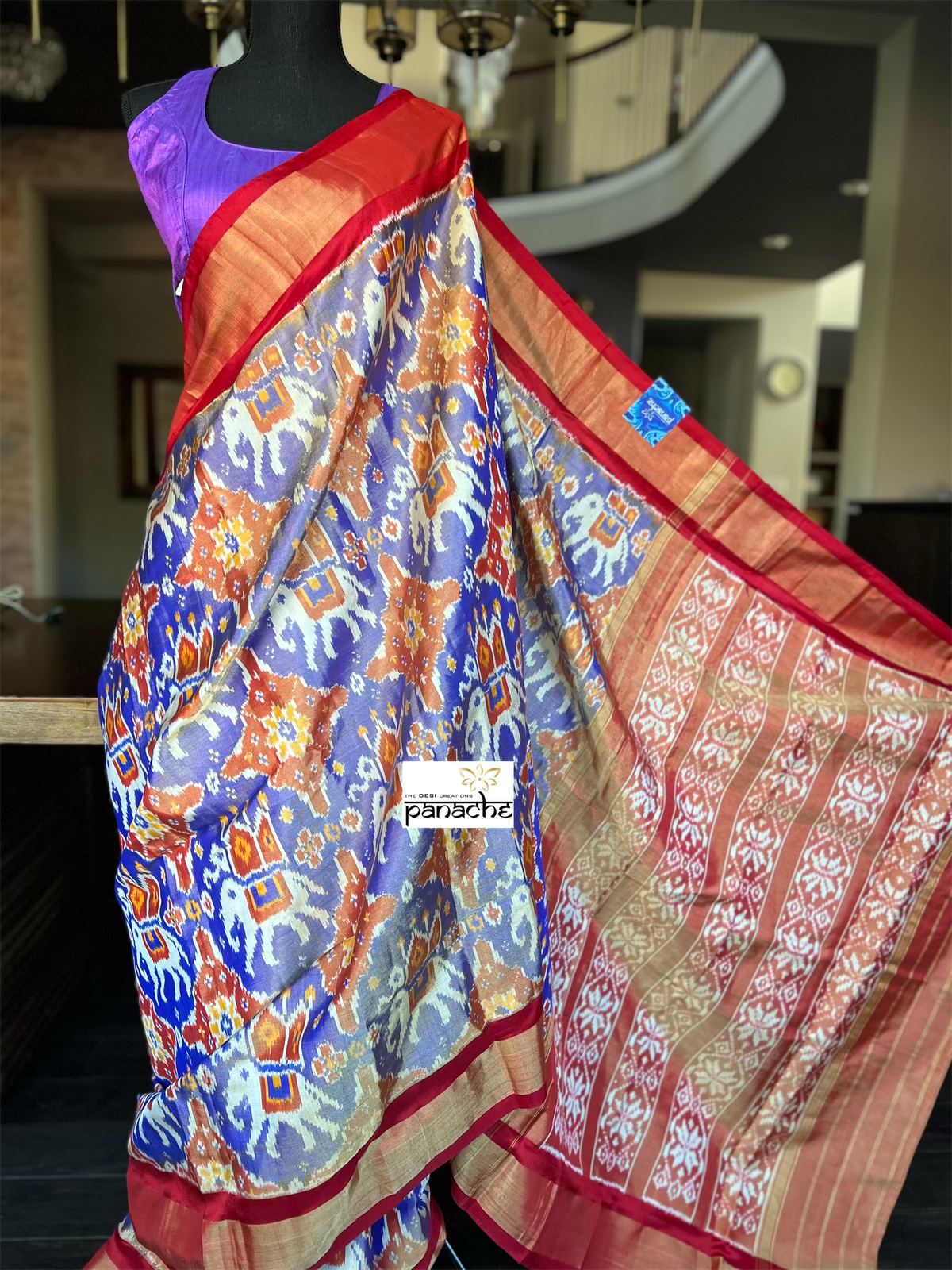 Pure Ikat Silk Saree, Pochampally Ikat