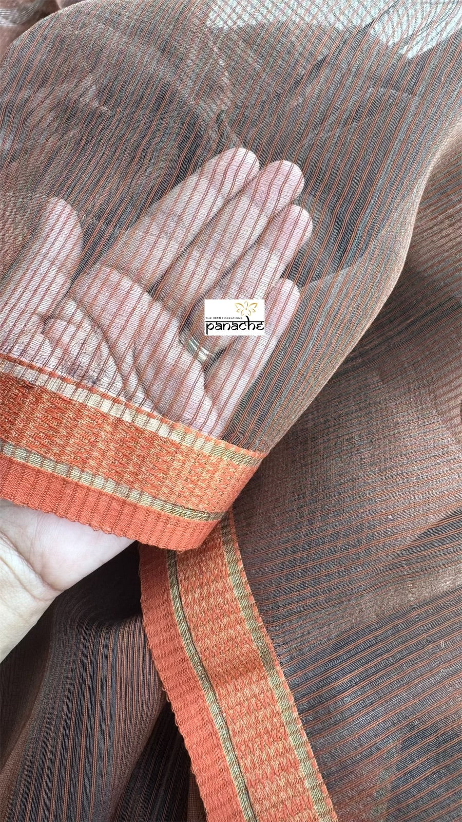 Muslin Contemporary - Brown Rust