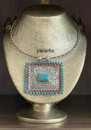 Silver 925 Hasli - Turquoise Pendent