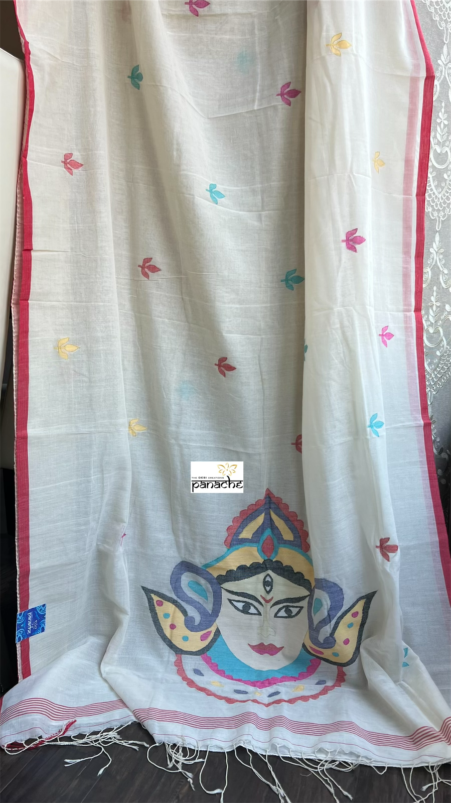 Pure Khadi Cotton - Cream Durga Woven