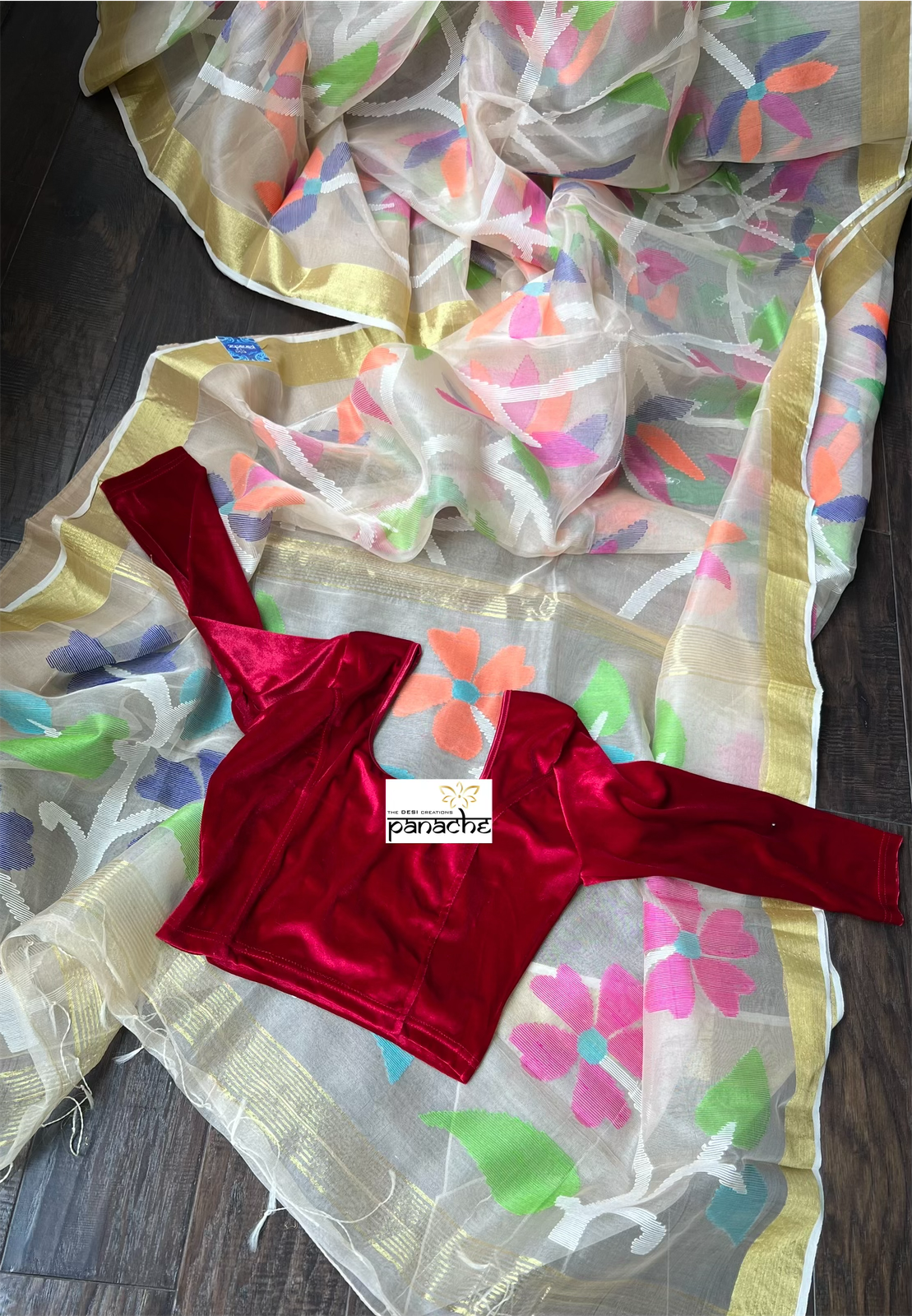 Designer Blouse - Red Velvet