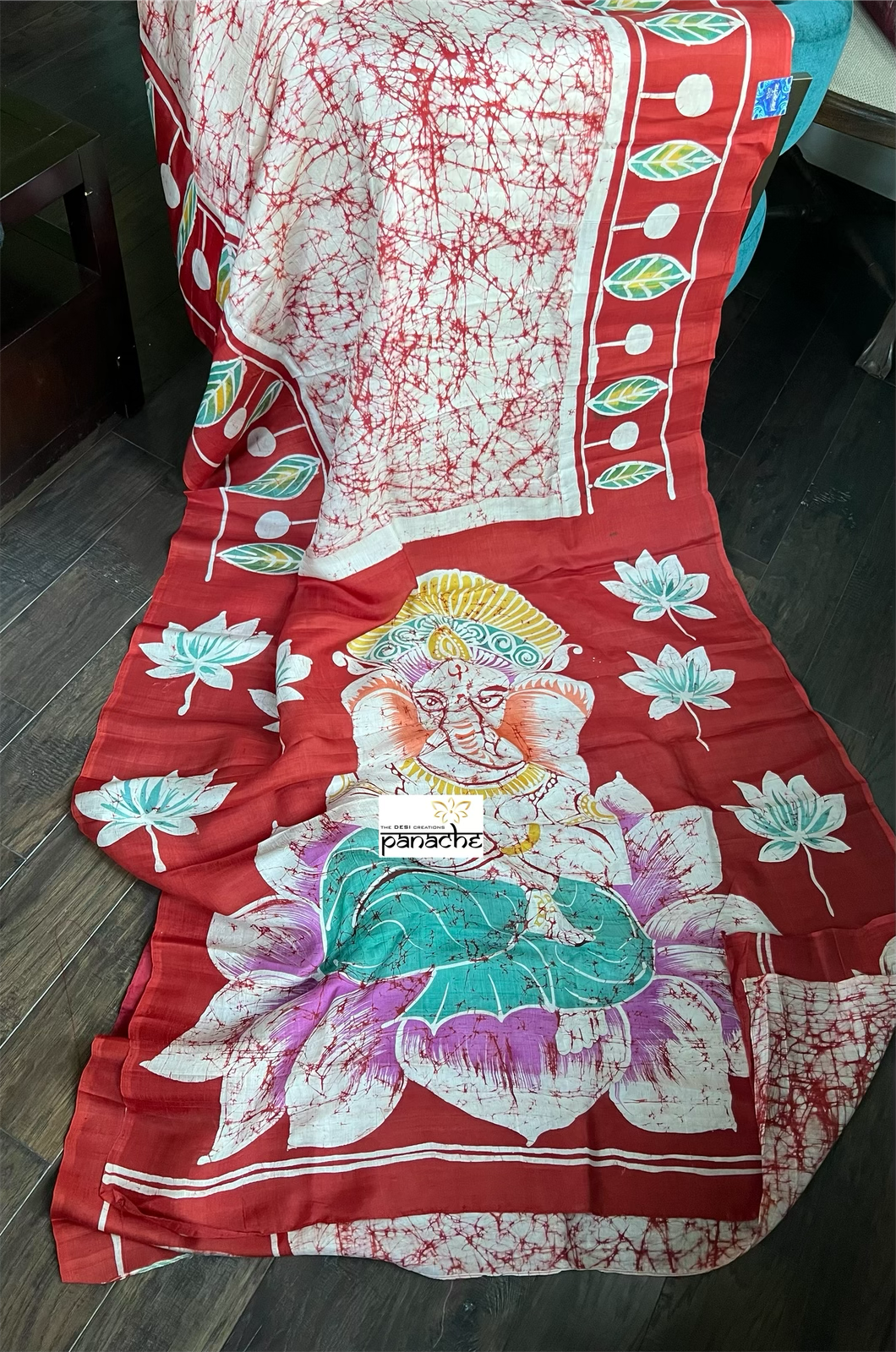 Pure Silk - Hand Batik Ganesha
