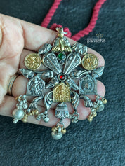 Silver 92.5 Tassel Necklace - Tribal Fusion Pendant
