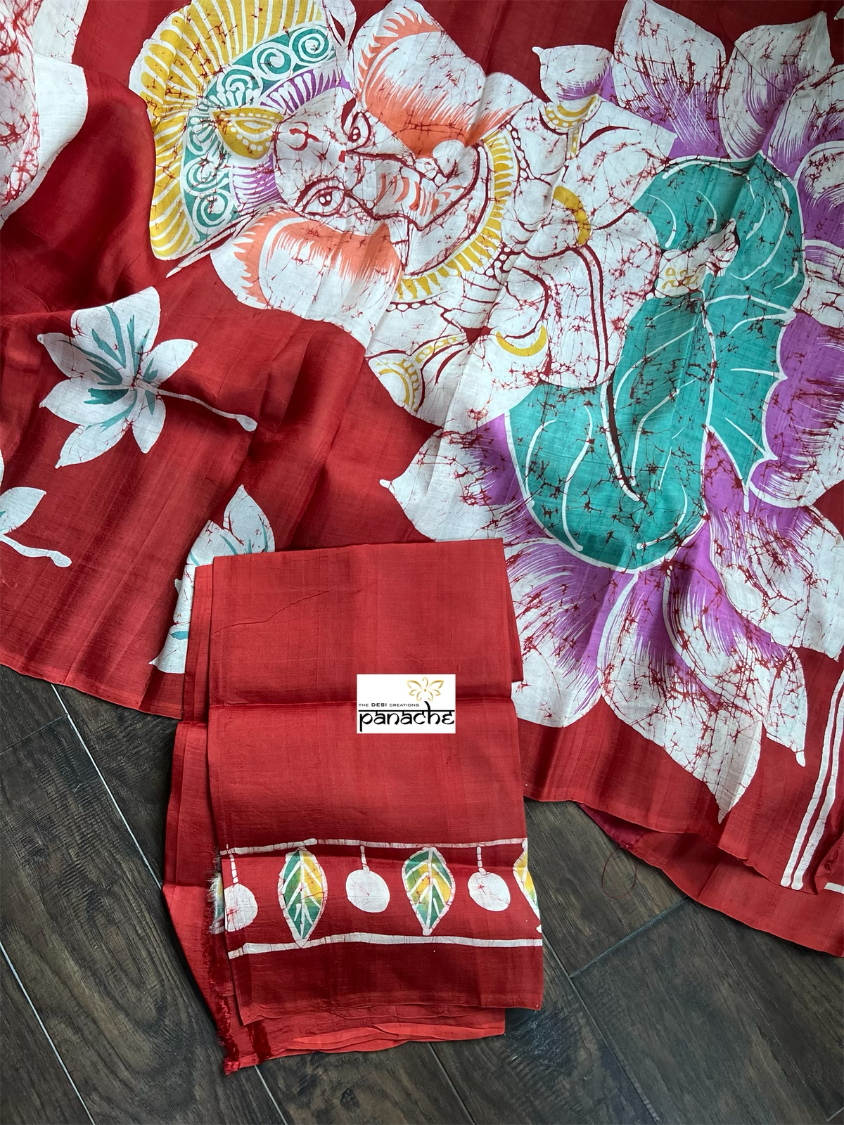Pure Silk - Hand Batik Ganesha