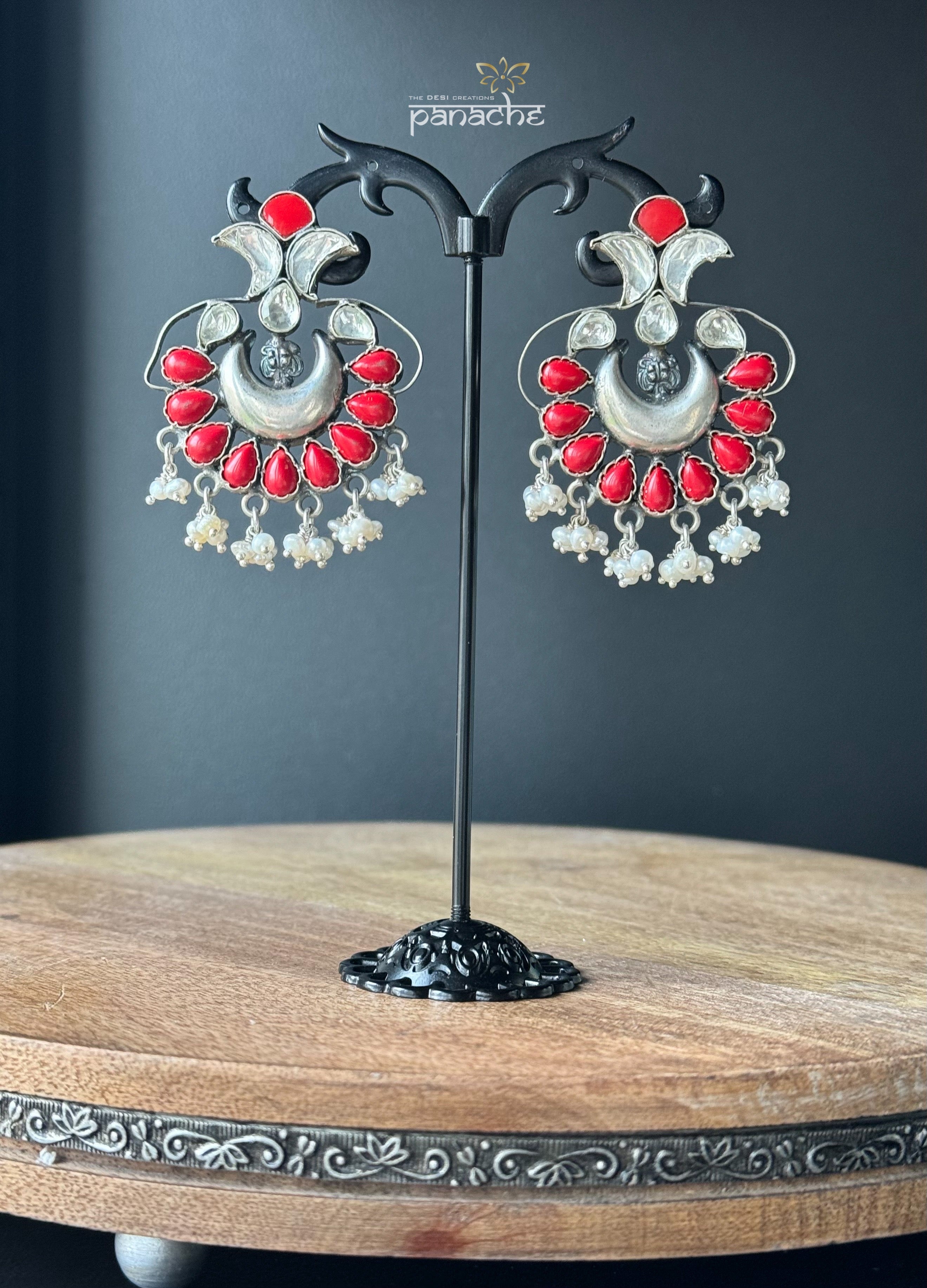 Earring 925 Silver - Pearl Dangler Jhumki