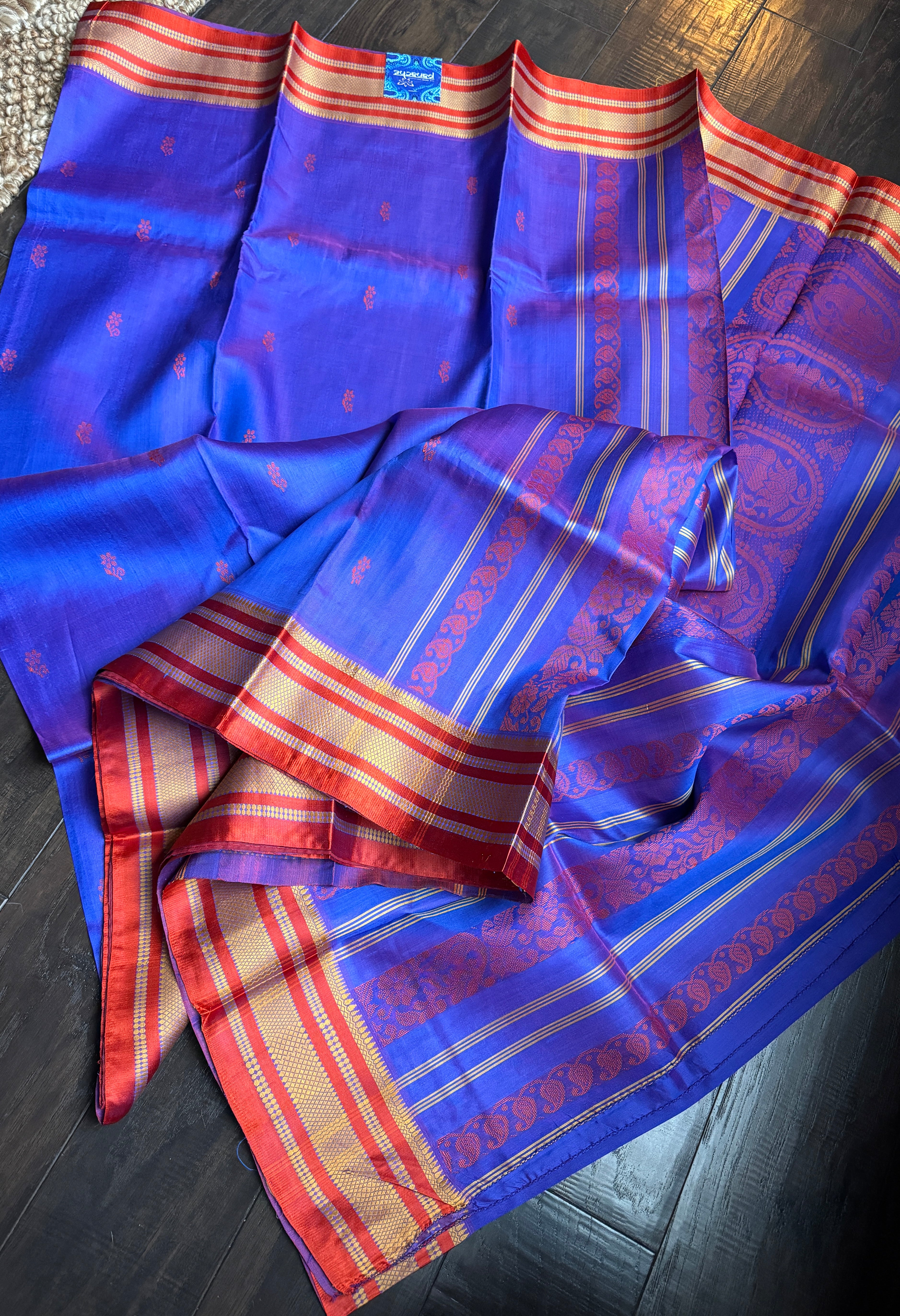 Pure Garad Silk- Purple Blue