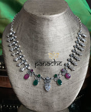 Silver 925 Necklace Earring Set - Temple Stone