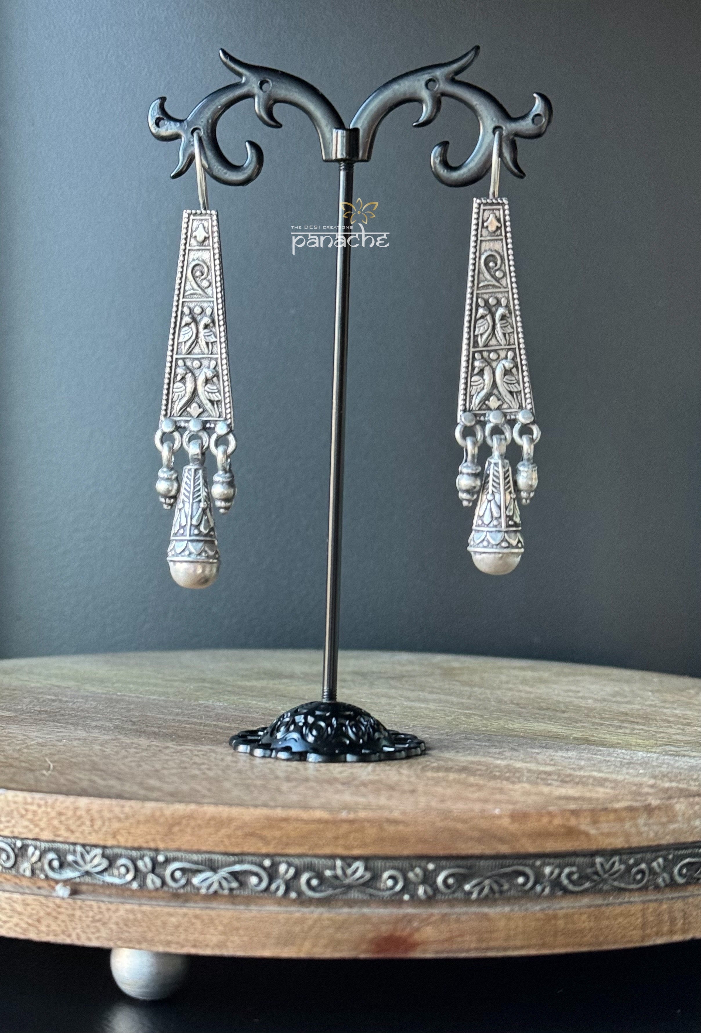 Earring 925 Silver- Lapis Stud