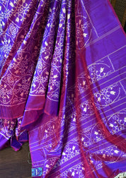 Pure Silk Ikat - Purple Pochampally