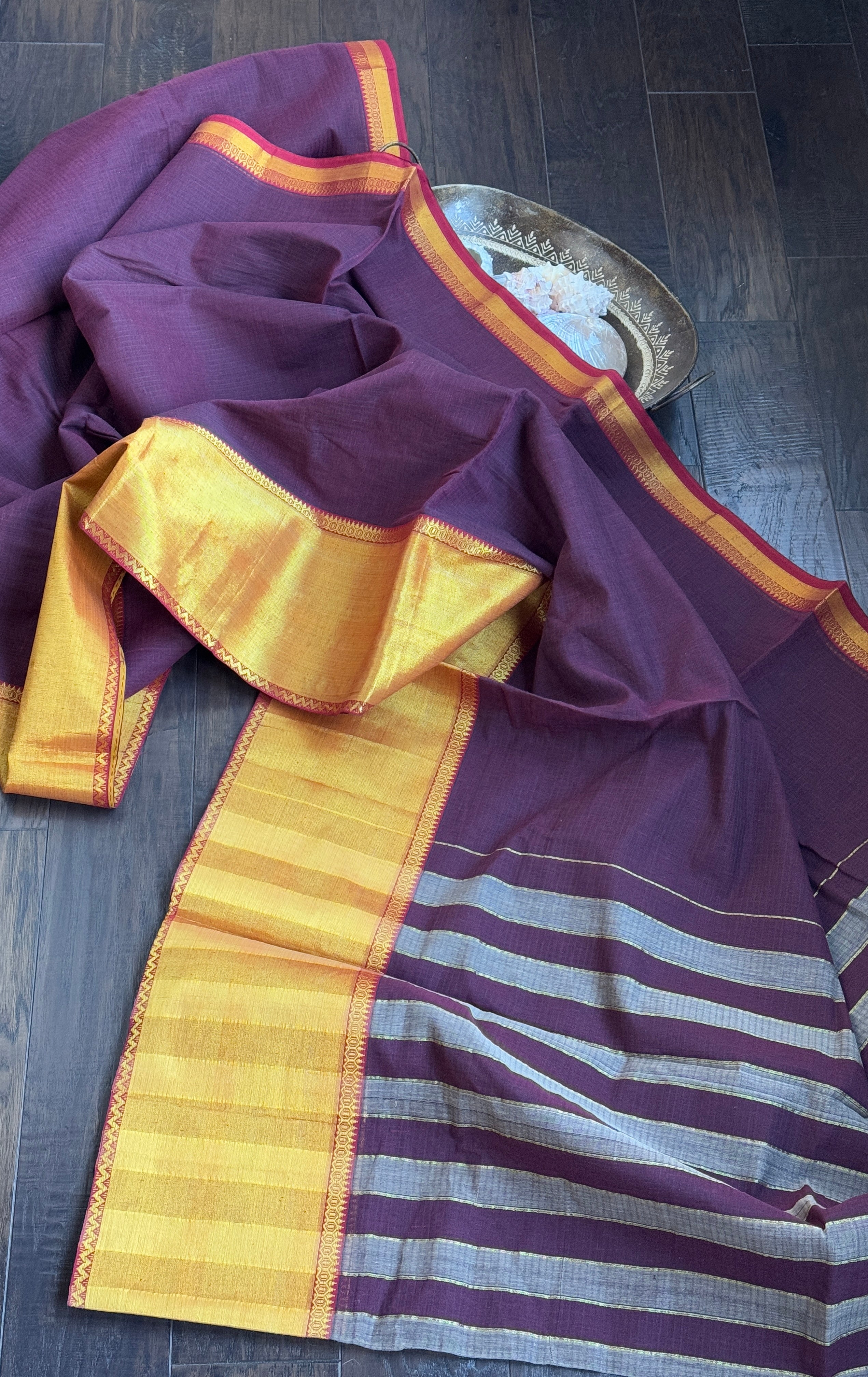 South Cotton - Maroon Handwoven