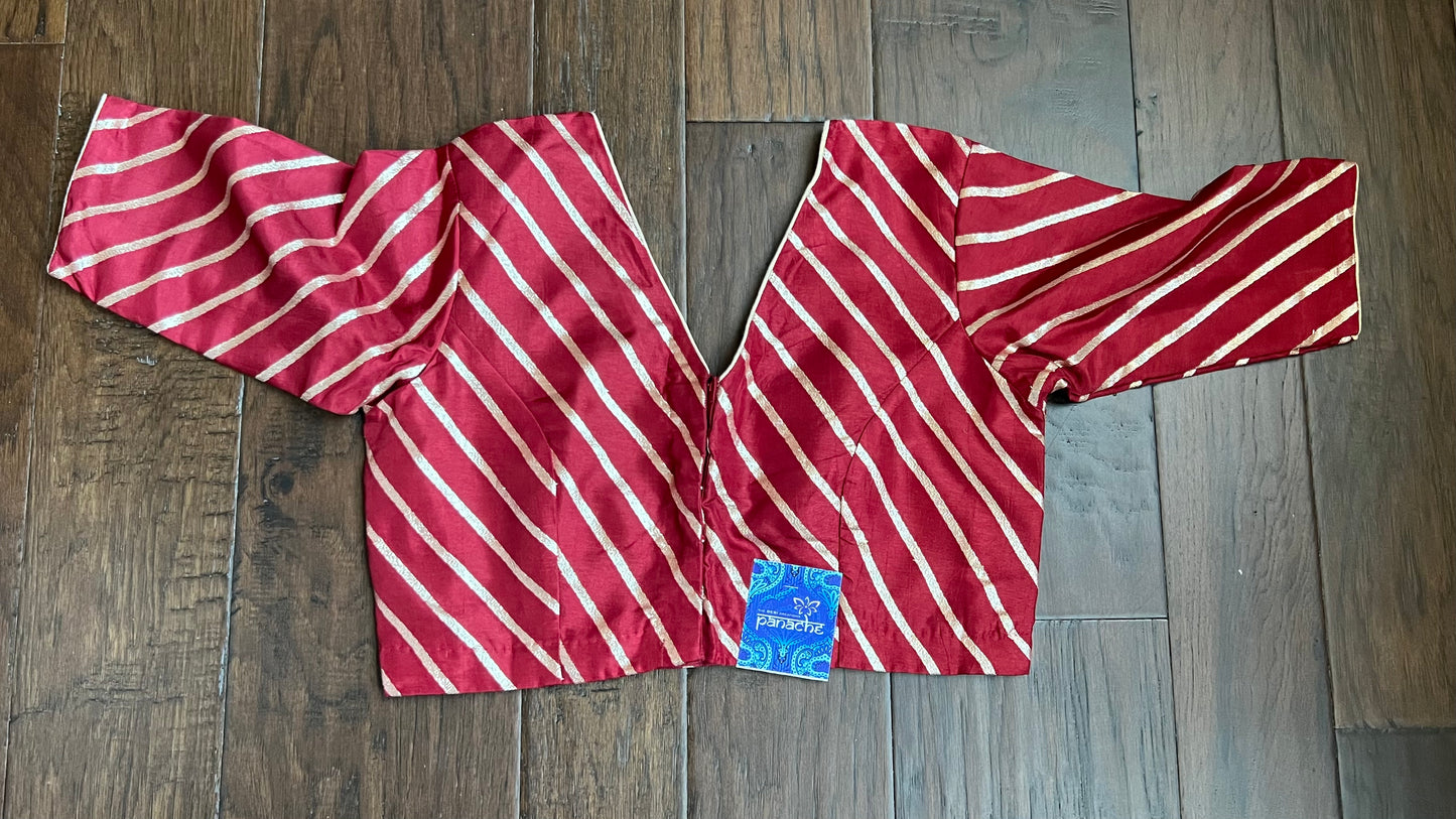 Designer Blouse - Maroon Woven