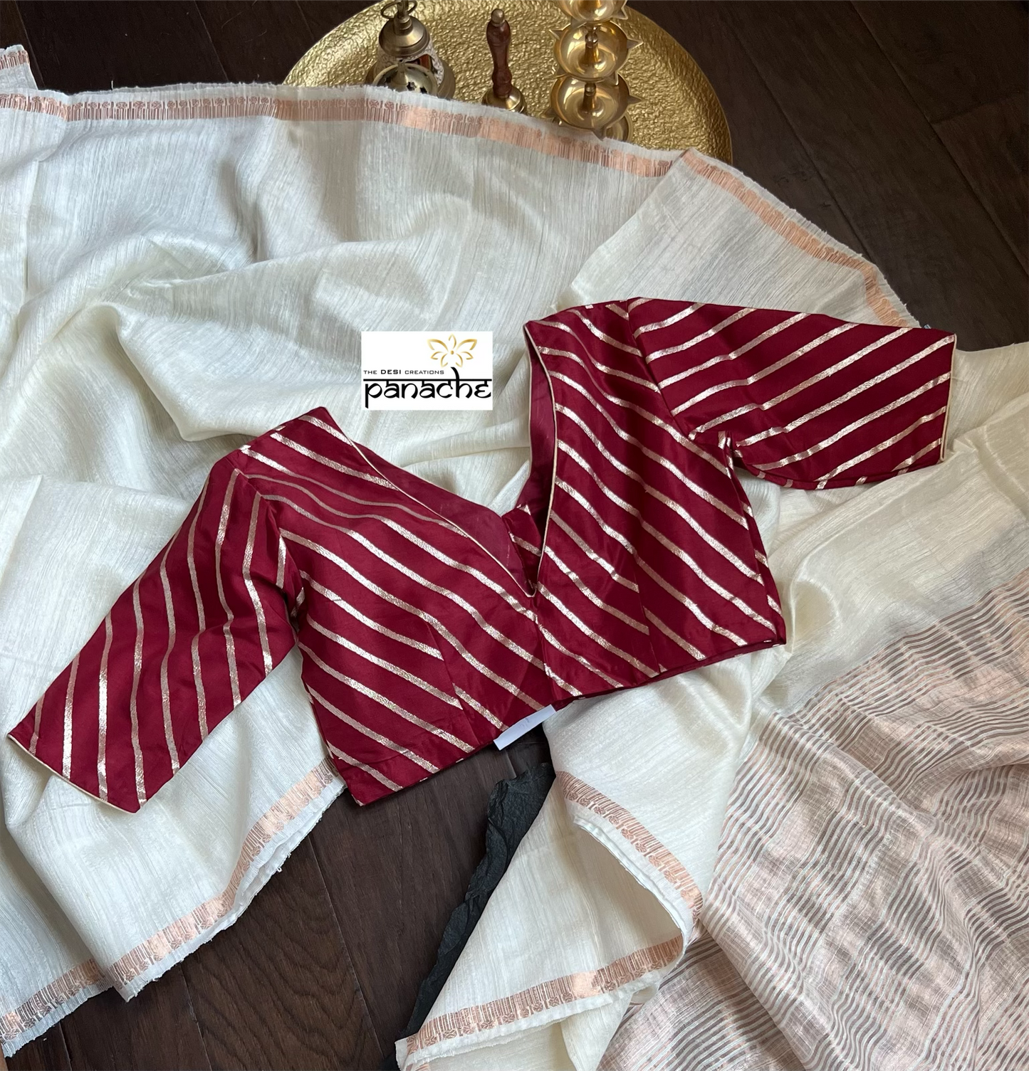 Designer Blouse - Maroon Woven