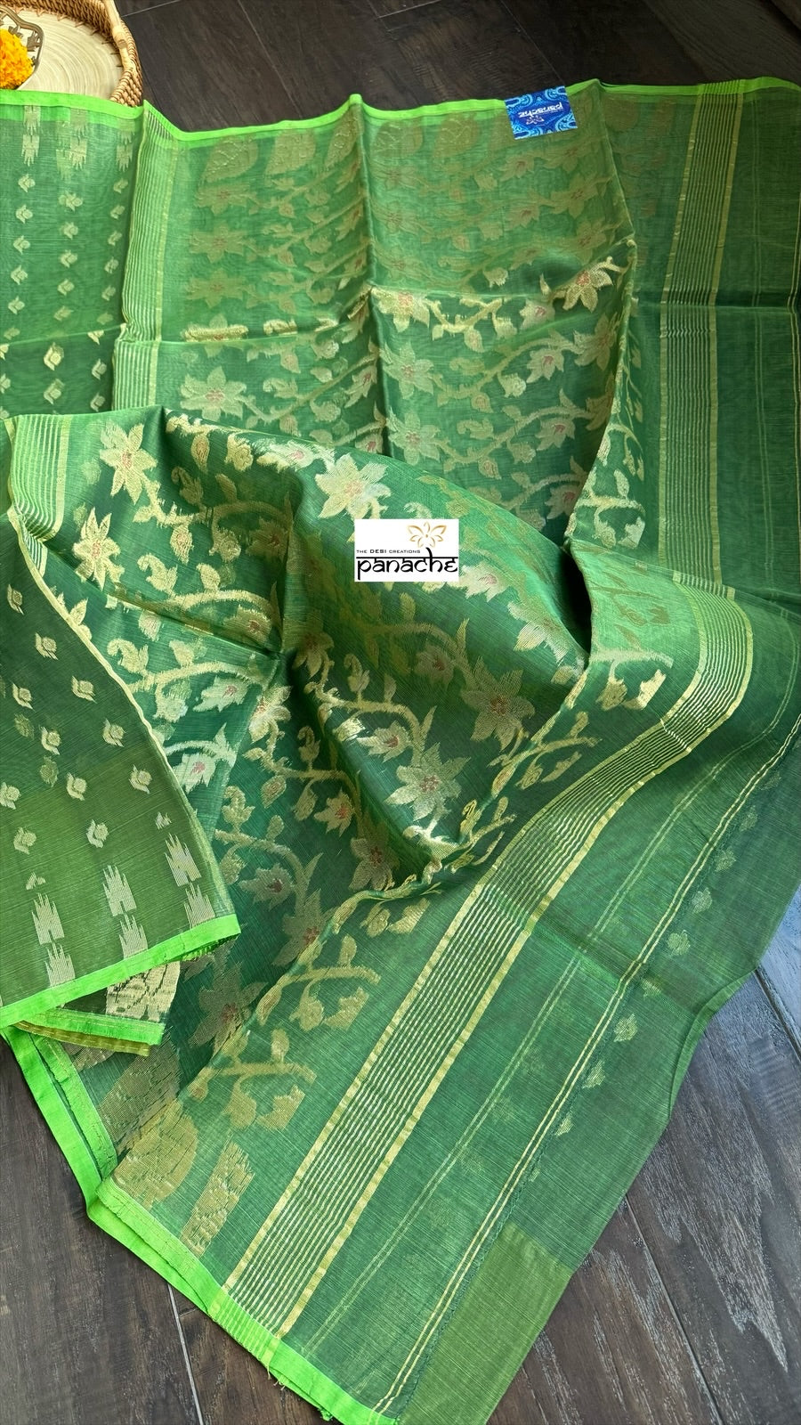Muslin Jamdaani - Green