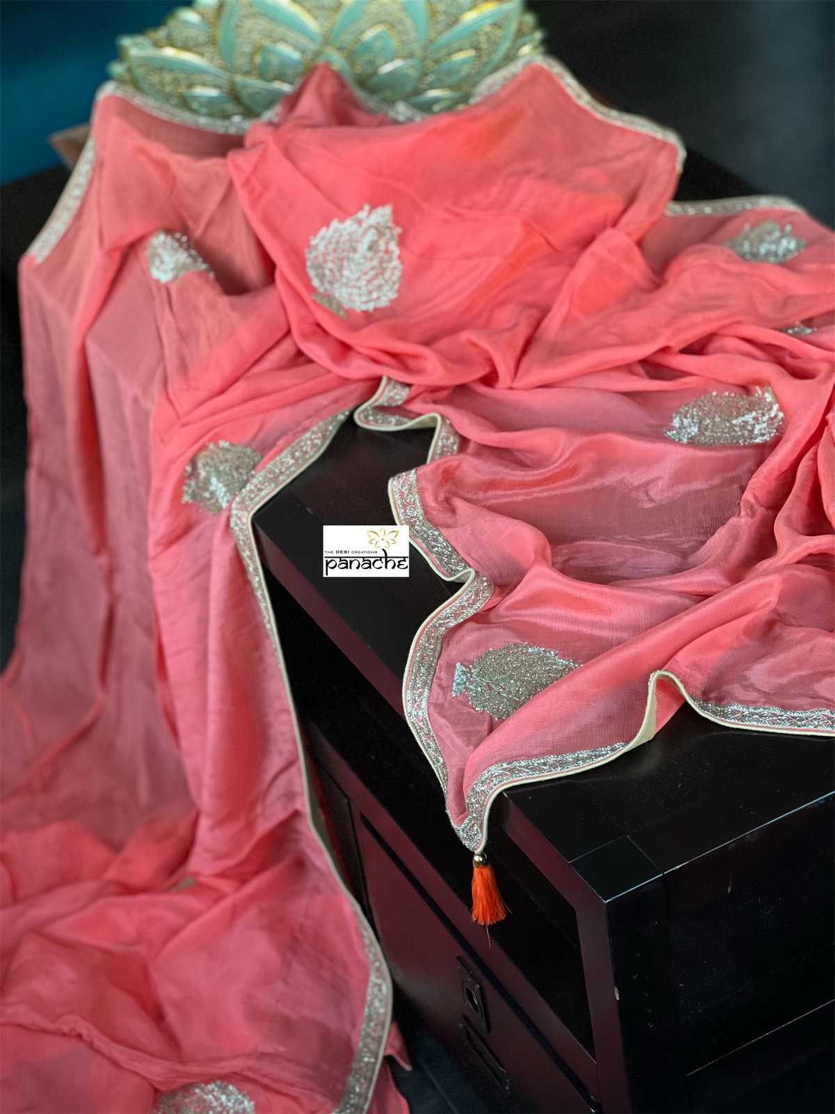 Designer Chiffon - Peach Pink
