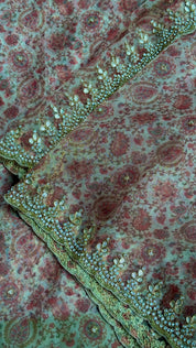 Designer Inspired Organza - Kalamkari Printed