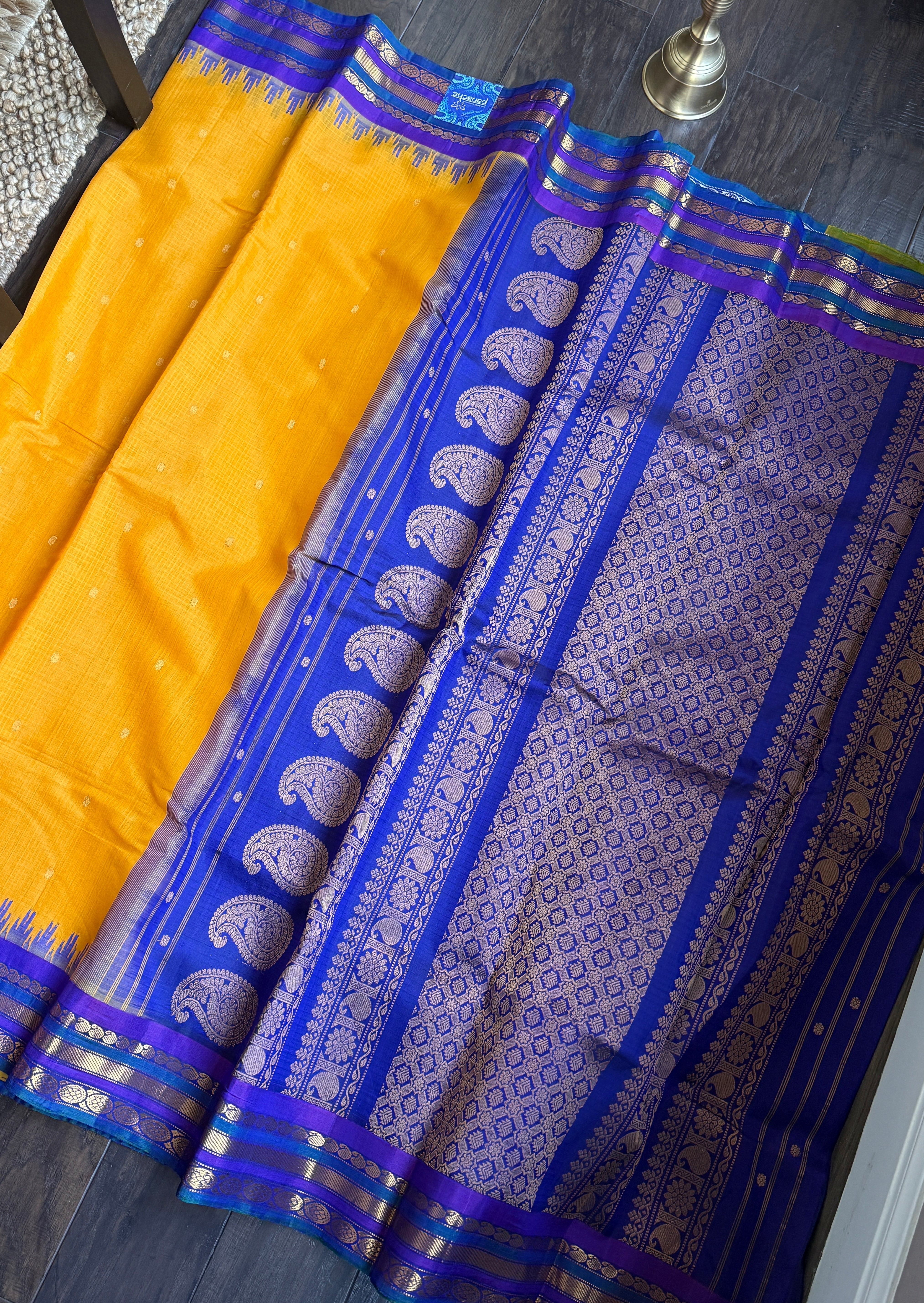 Pure SICO Kuttu Gadwal - Sunrise Orange Purple