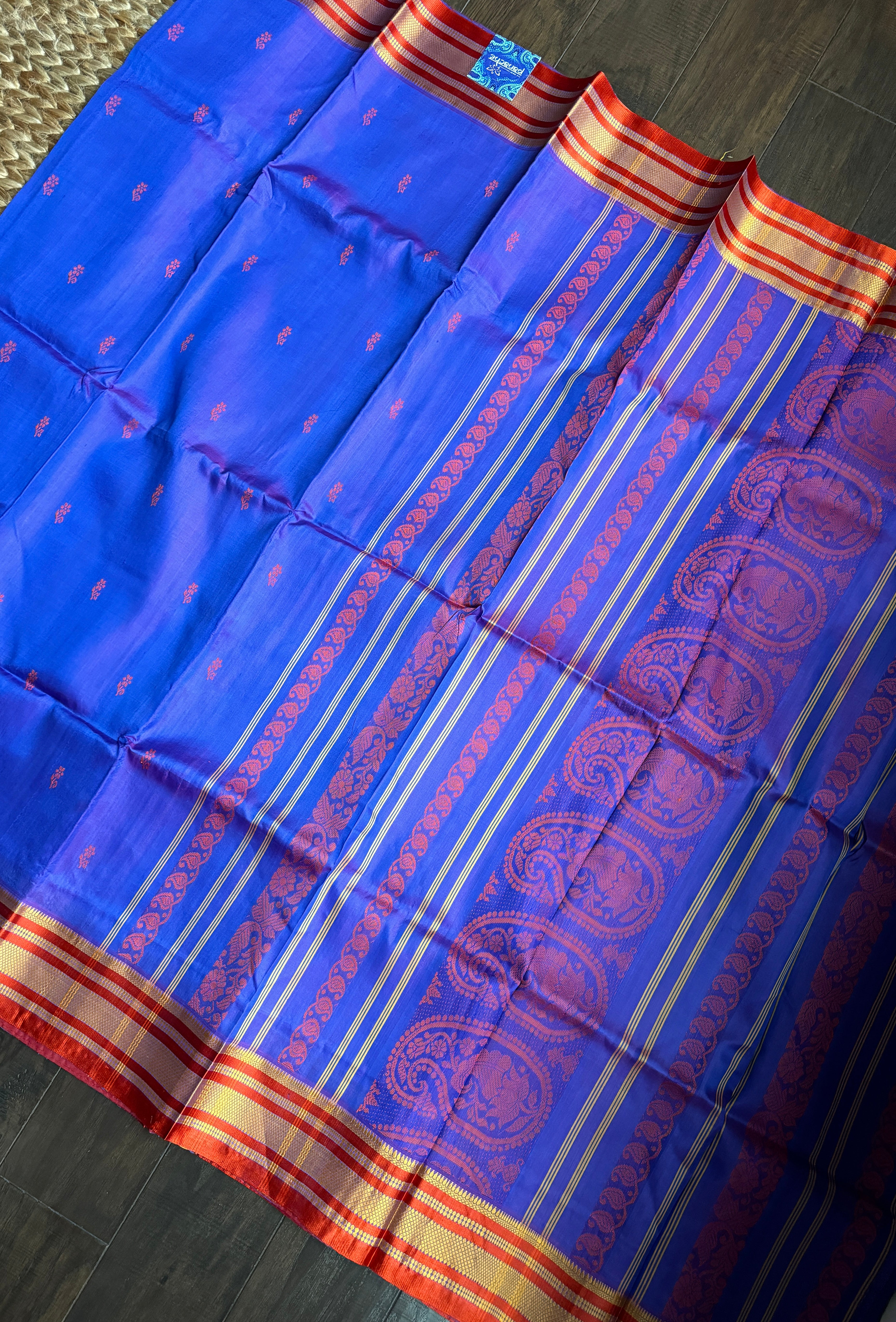 Pure Garad Silk- Purple Blue