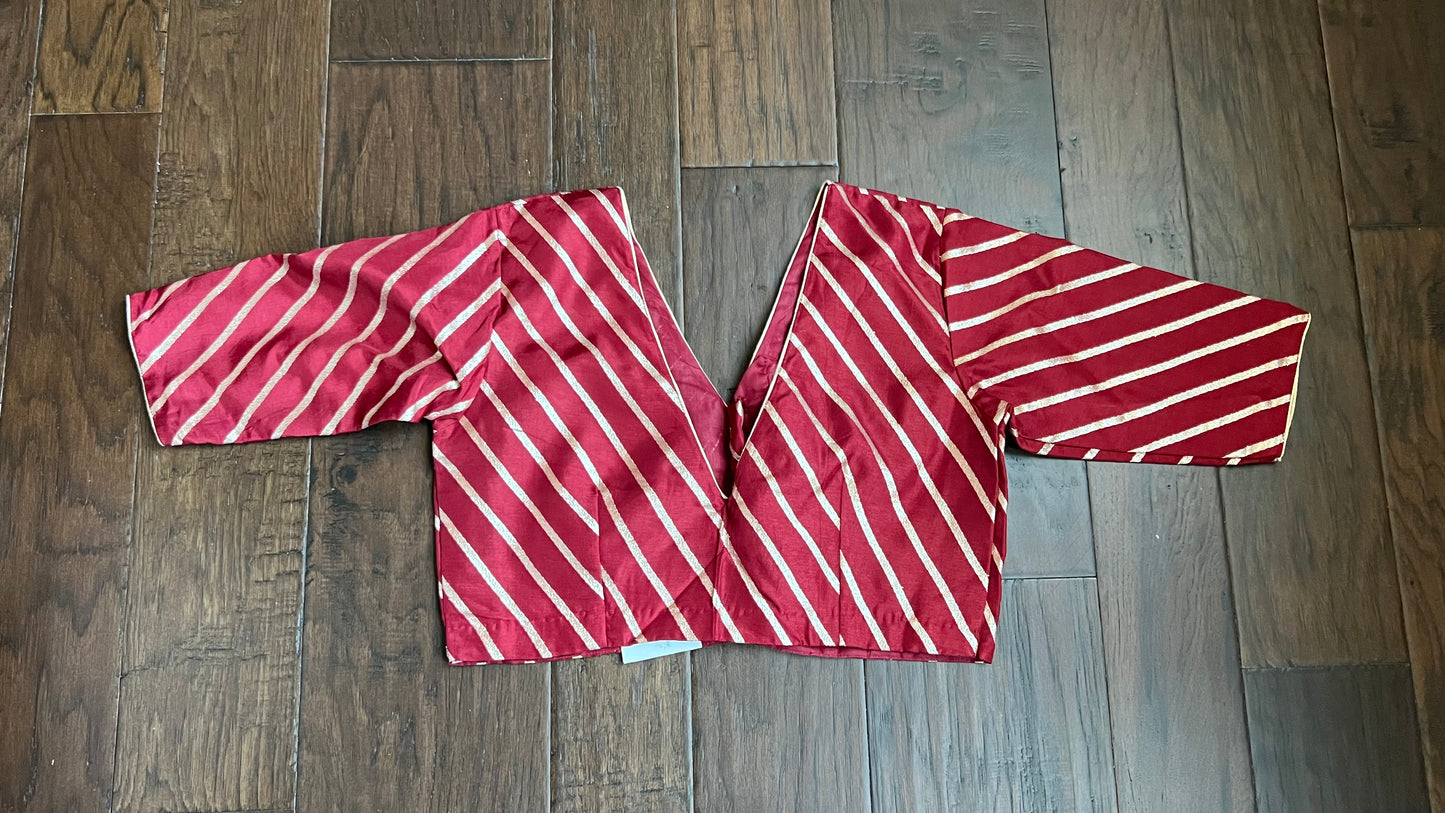 Designer Blouse - Maroon Woven