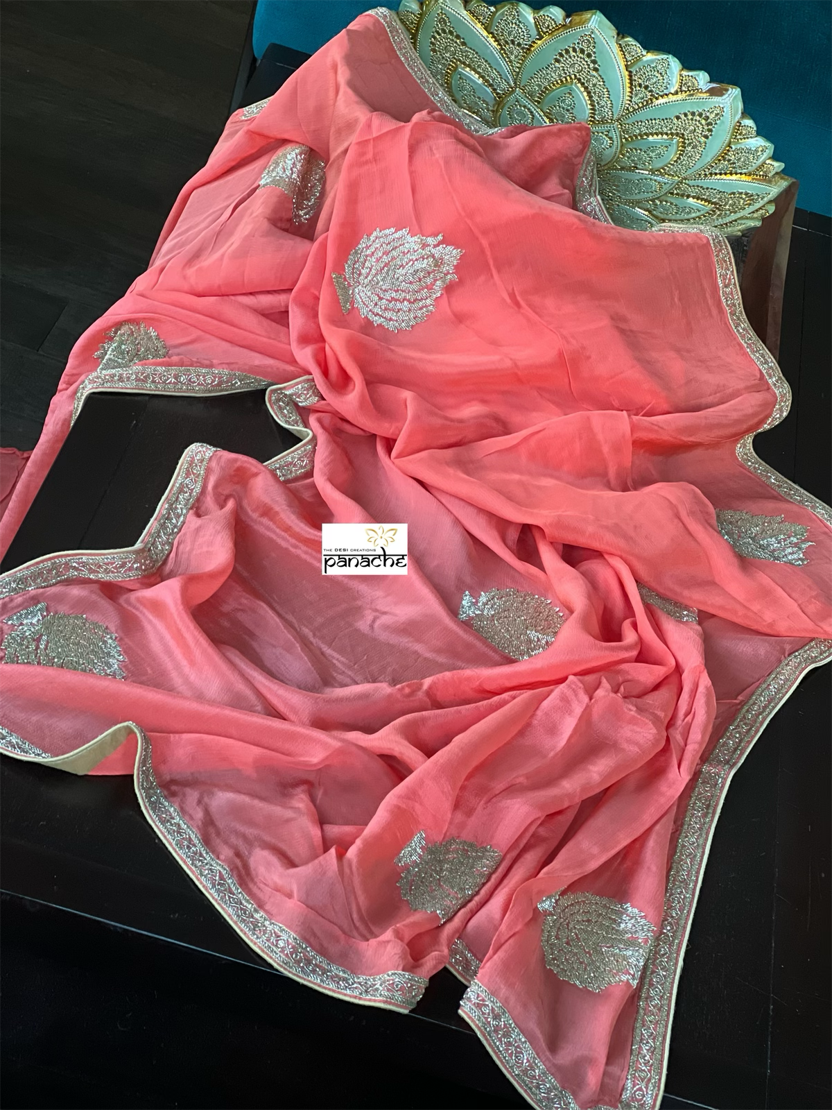 Designer Chiffon - Peach Pink