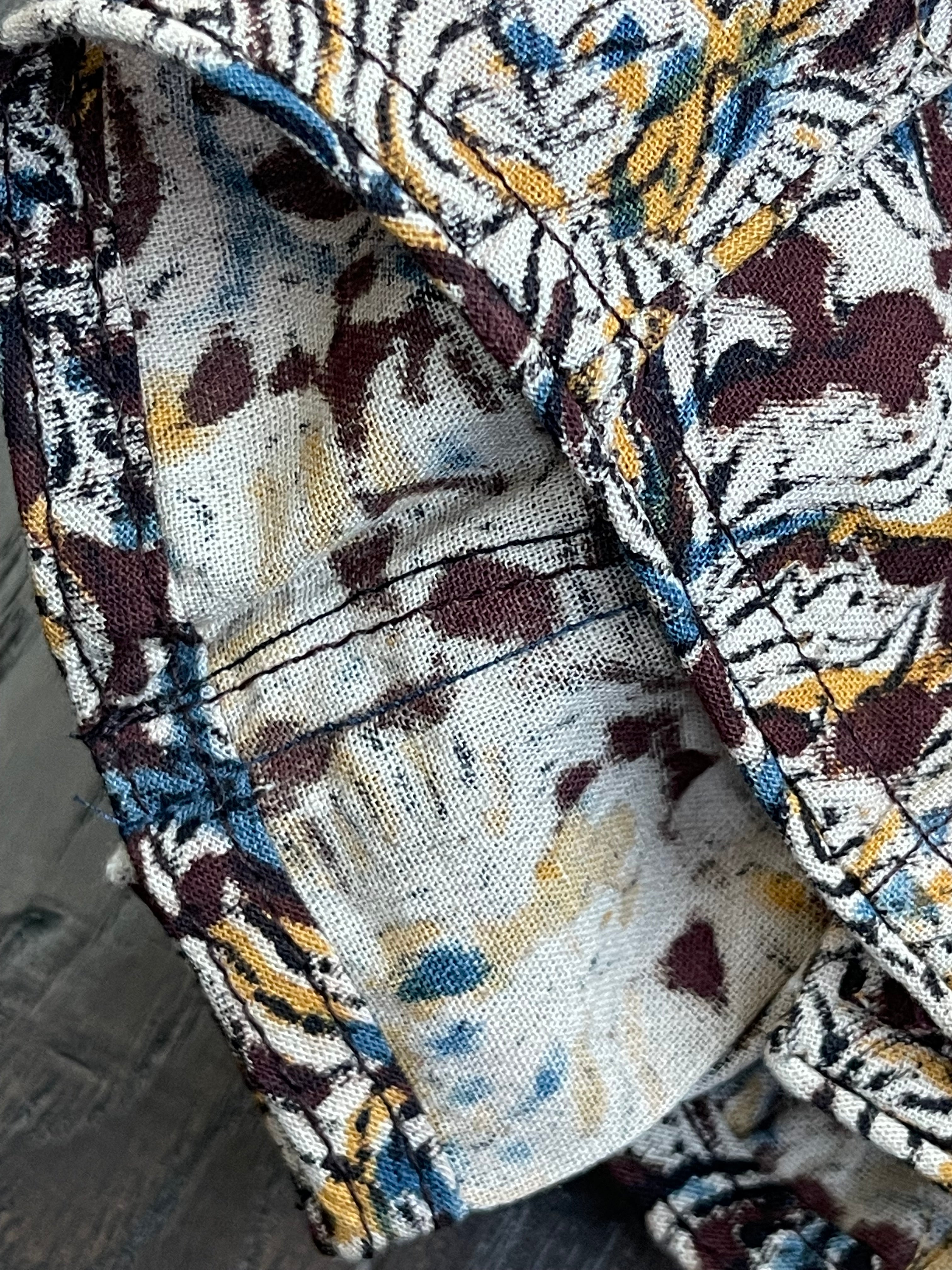 Designer Cotton Blouse - Brown Kalamkari