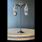 Earring 925 Silver- Lapis Stud