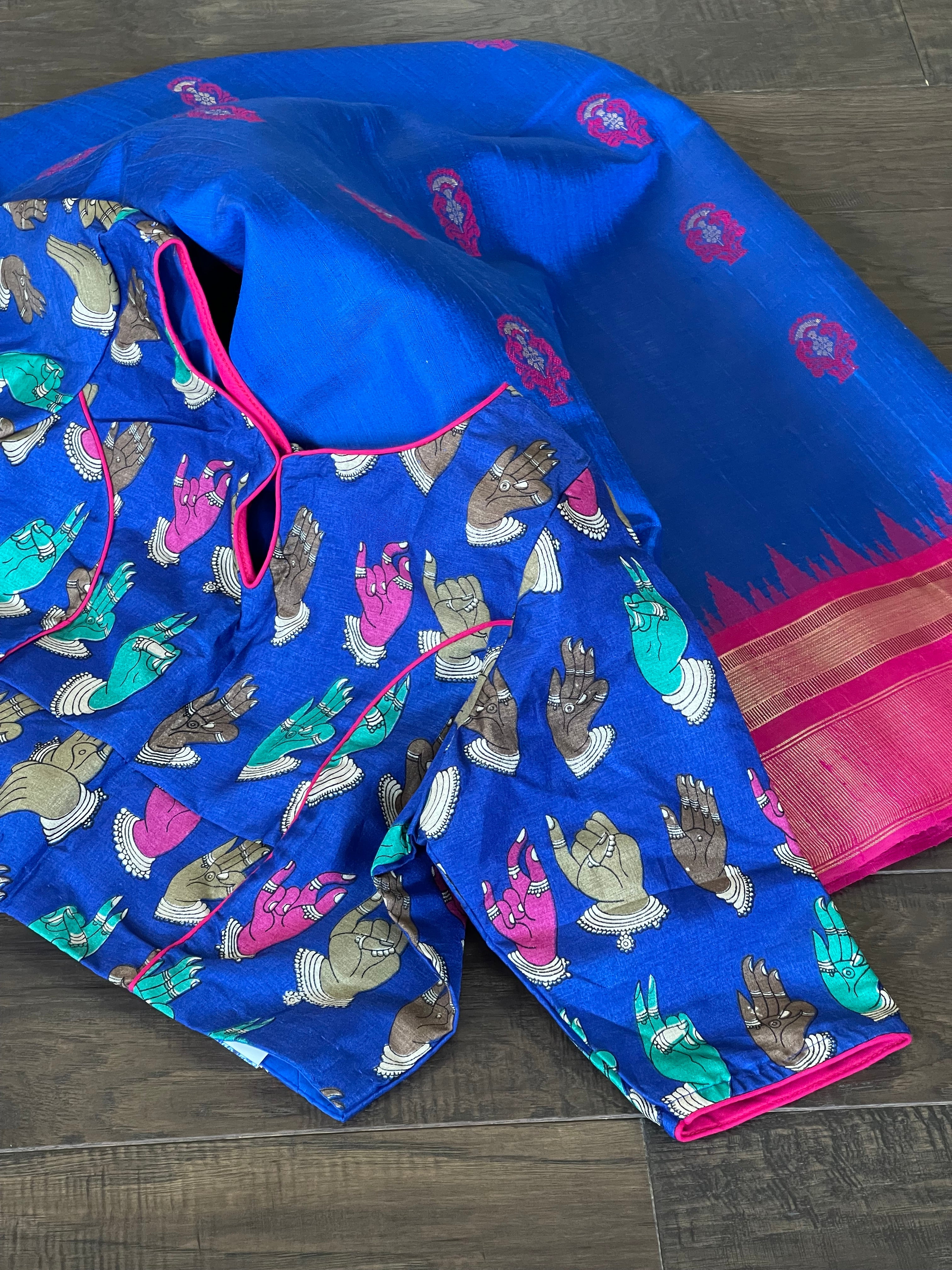 Designer Blouse - Royal Blue