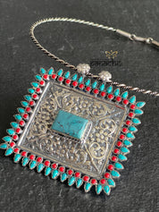 Silver 925 Hasli - Turquoise Pendent