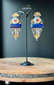Earring 925 Silver- Lapis