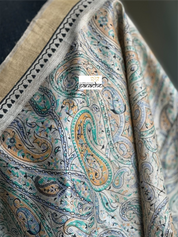 Pure Gicha Tussar Silk -  Beige Digital Printed