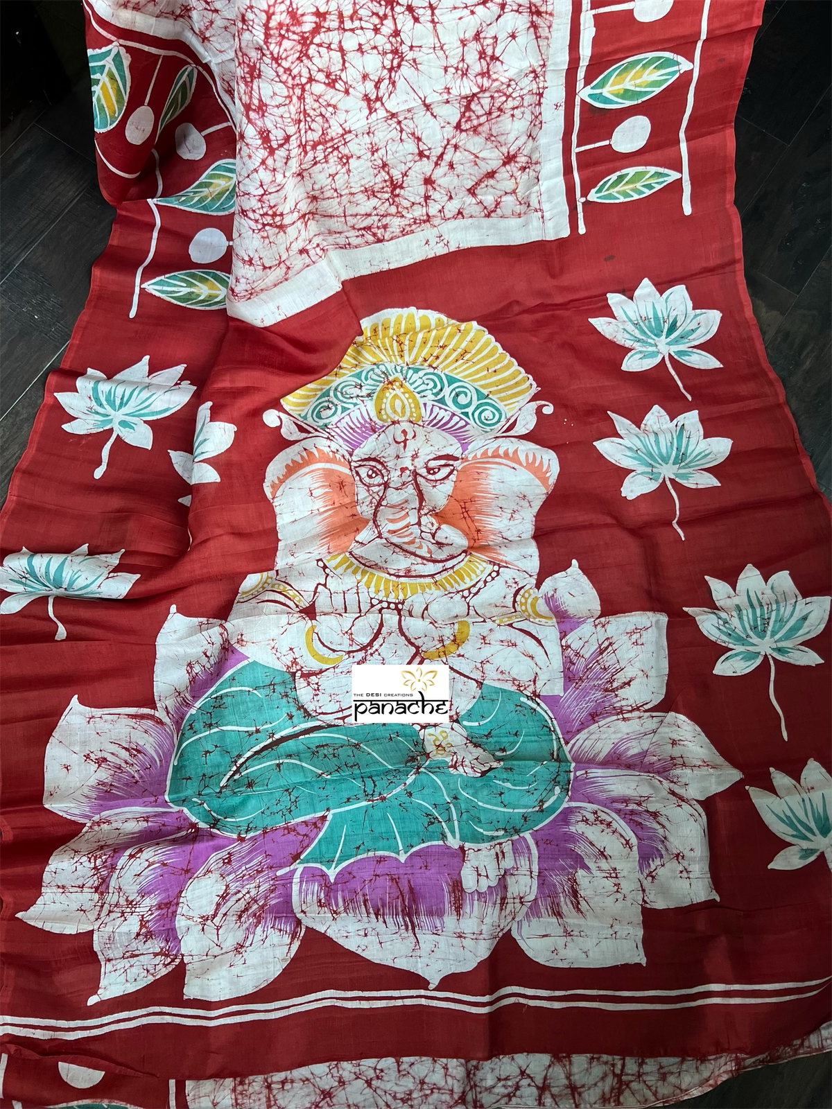 Pure Silk - Hand Batik Ganesha