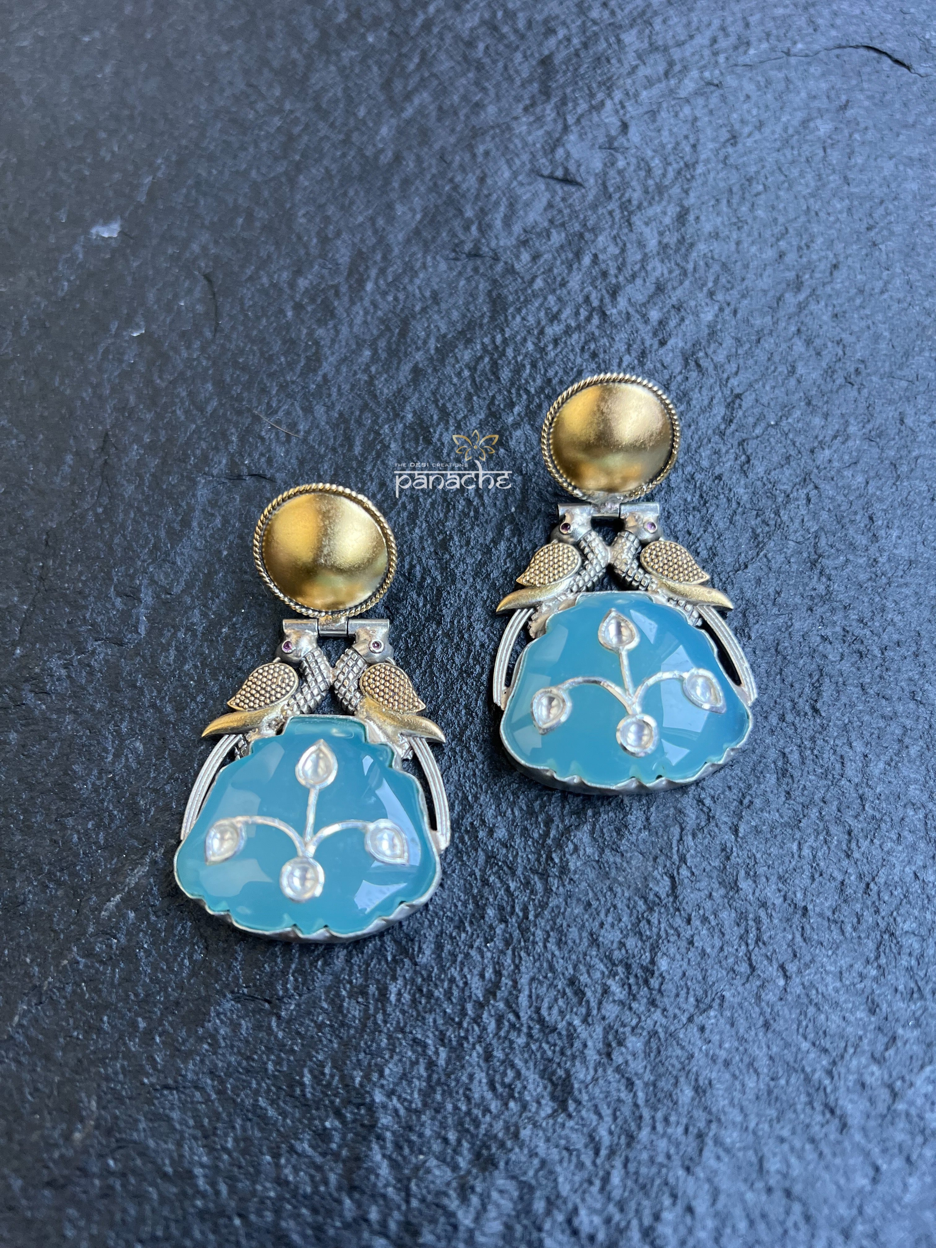Earring 925 Silver- Artisan Drop