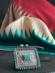 Silver 925 Hasli - Turquoise Pendent