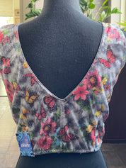 Designer Blouse - Grey Multi color Sequin