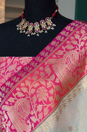 Silver 925 Choker Set - Kundan Stone