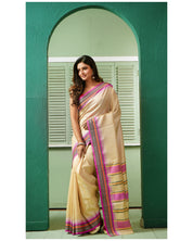 Vidarbha Tussar Silk - Tussar Color Purple woven