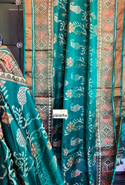 Patan Silk Patola - Green Antique Zari