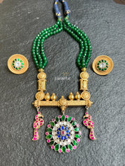 Earring 925 Silver- Kundan Stud