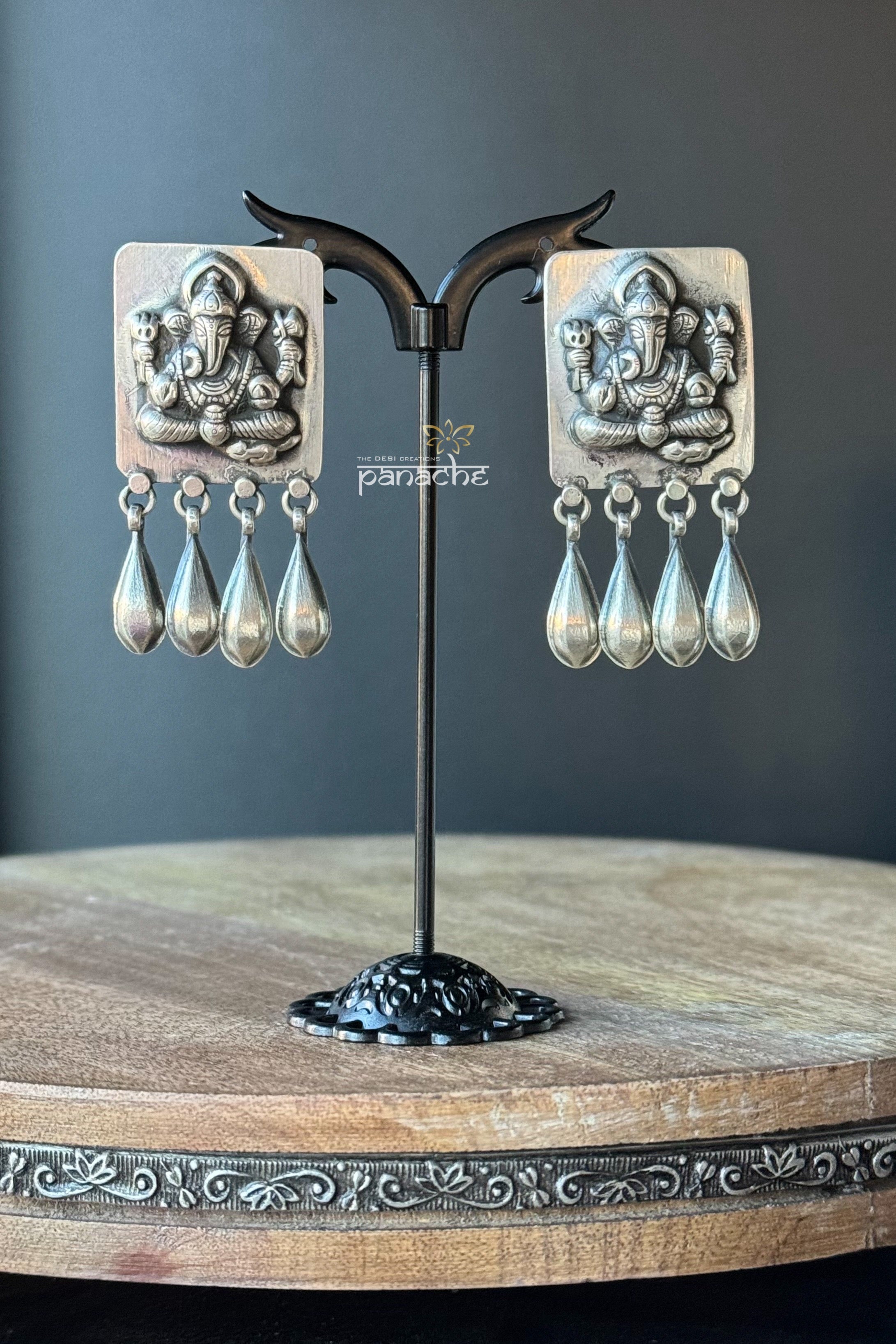 Earring 925 Silver - Ganesha