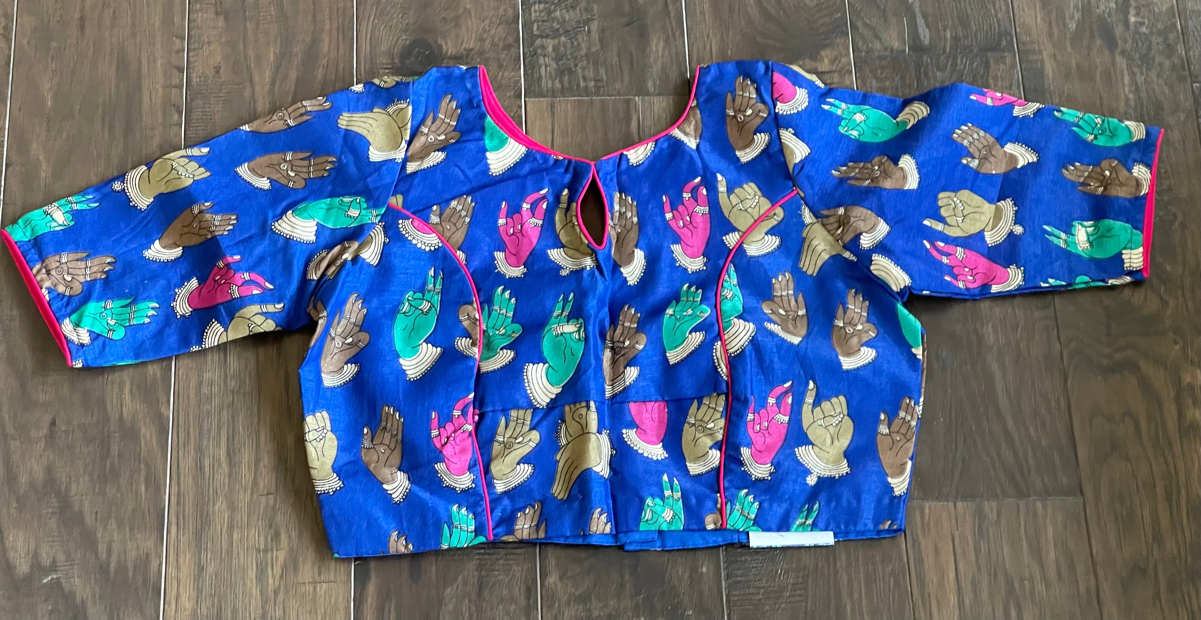 Designer Blouse - Royal Blue