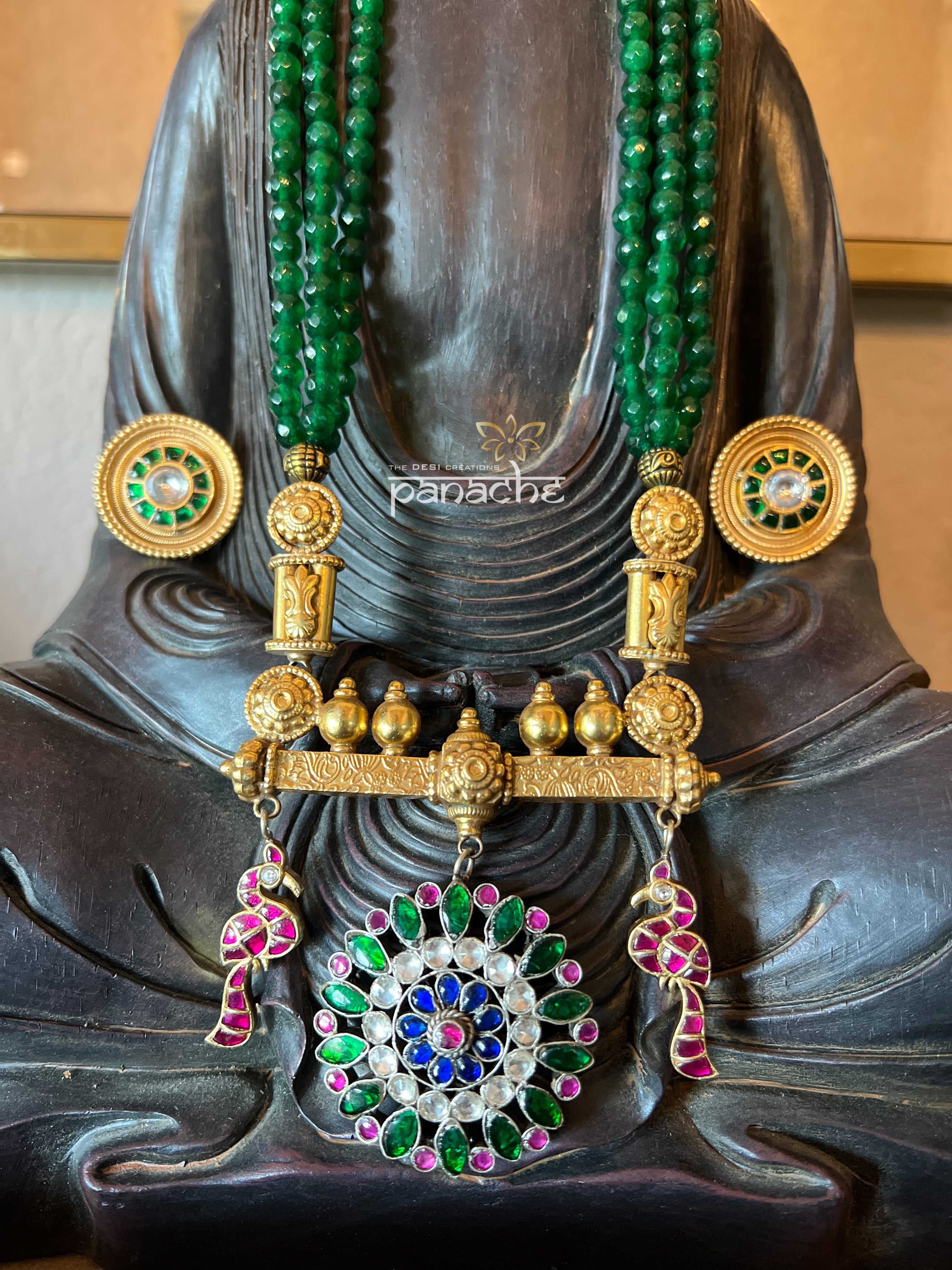 Earring 925 Silver- Kundan Stud