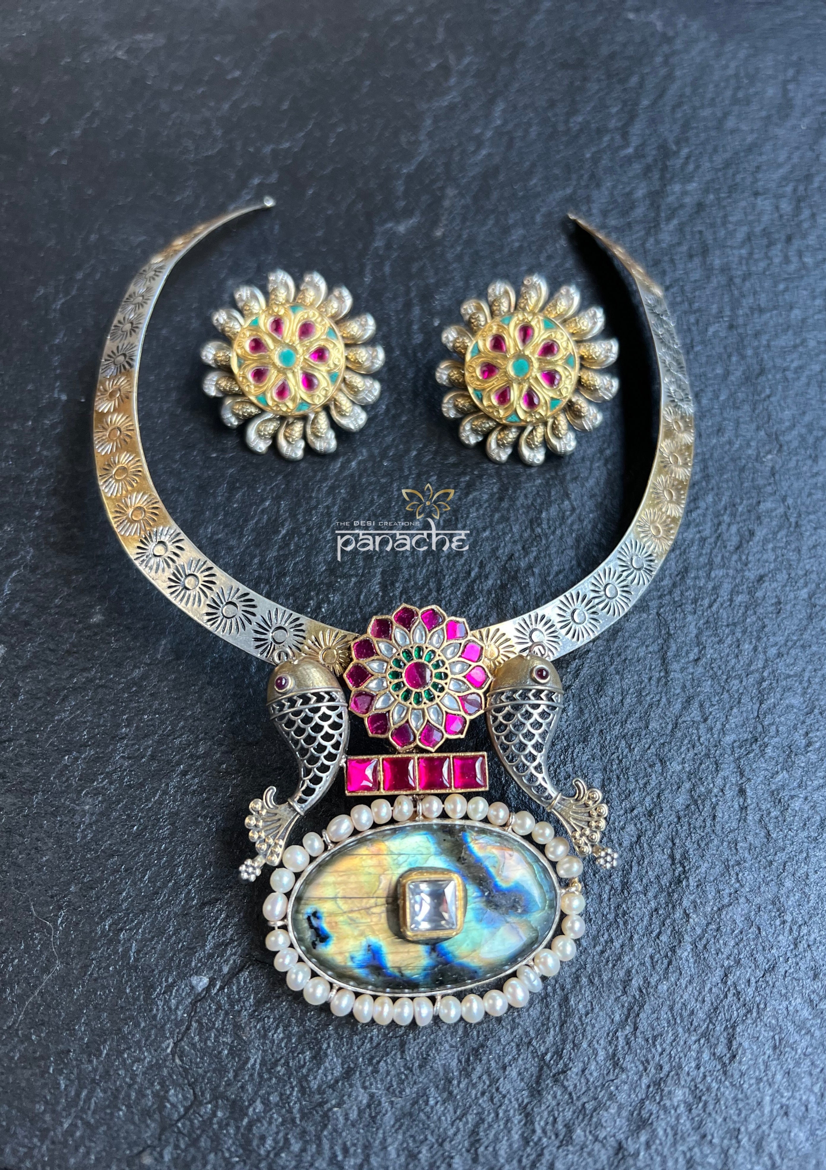 Silver 925 Hasli - Statement Pendant Meen