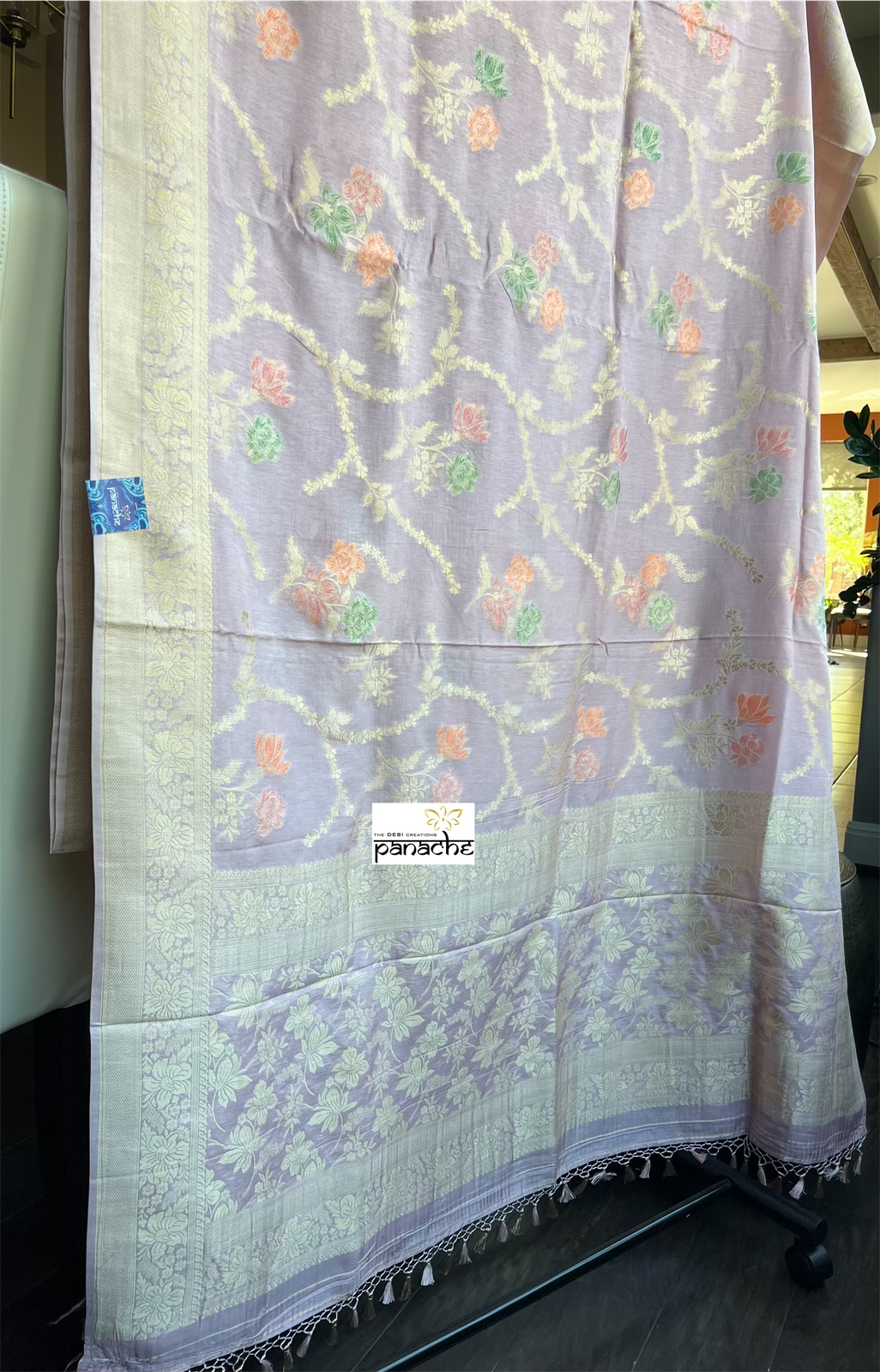 Soft Silk Meenakari Banarasi - Light Lilac
