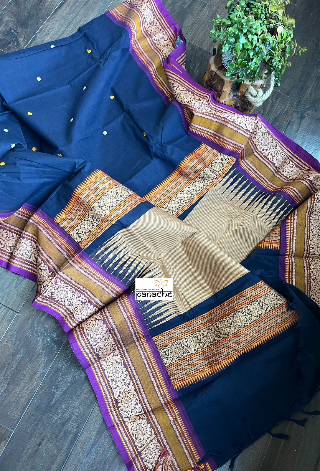 Kanchi South Cotton - Dark Navy Blue