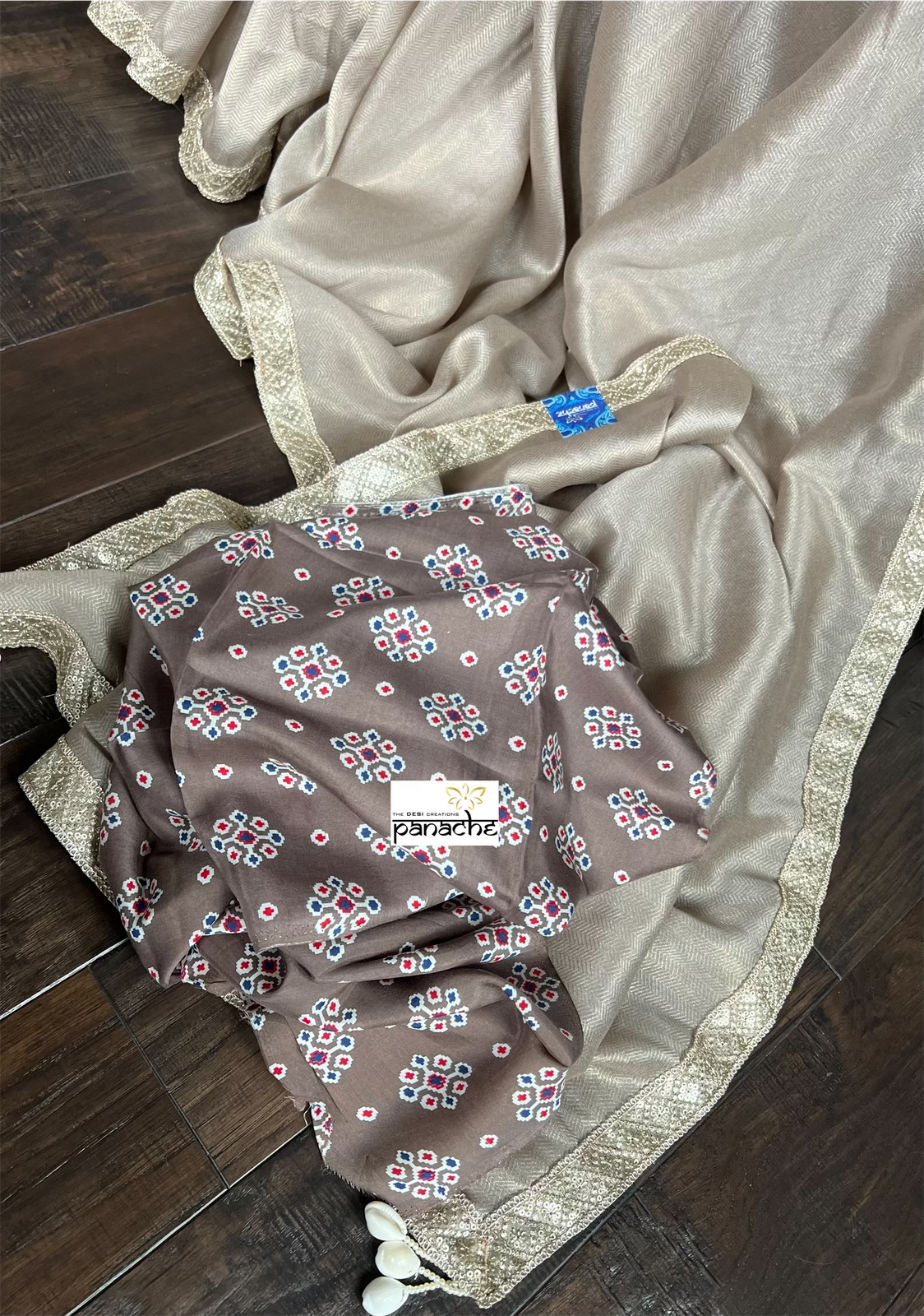 Designer Tissue Silk - Coffee Latte Shade