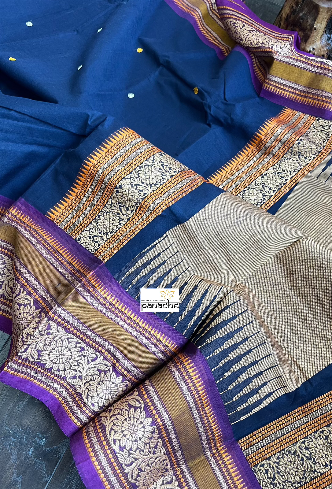 Kanchi South Cotton - Dark Navy Blue