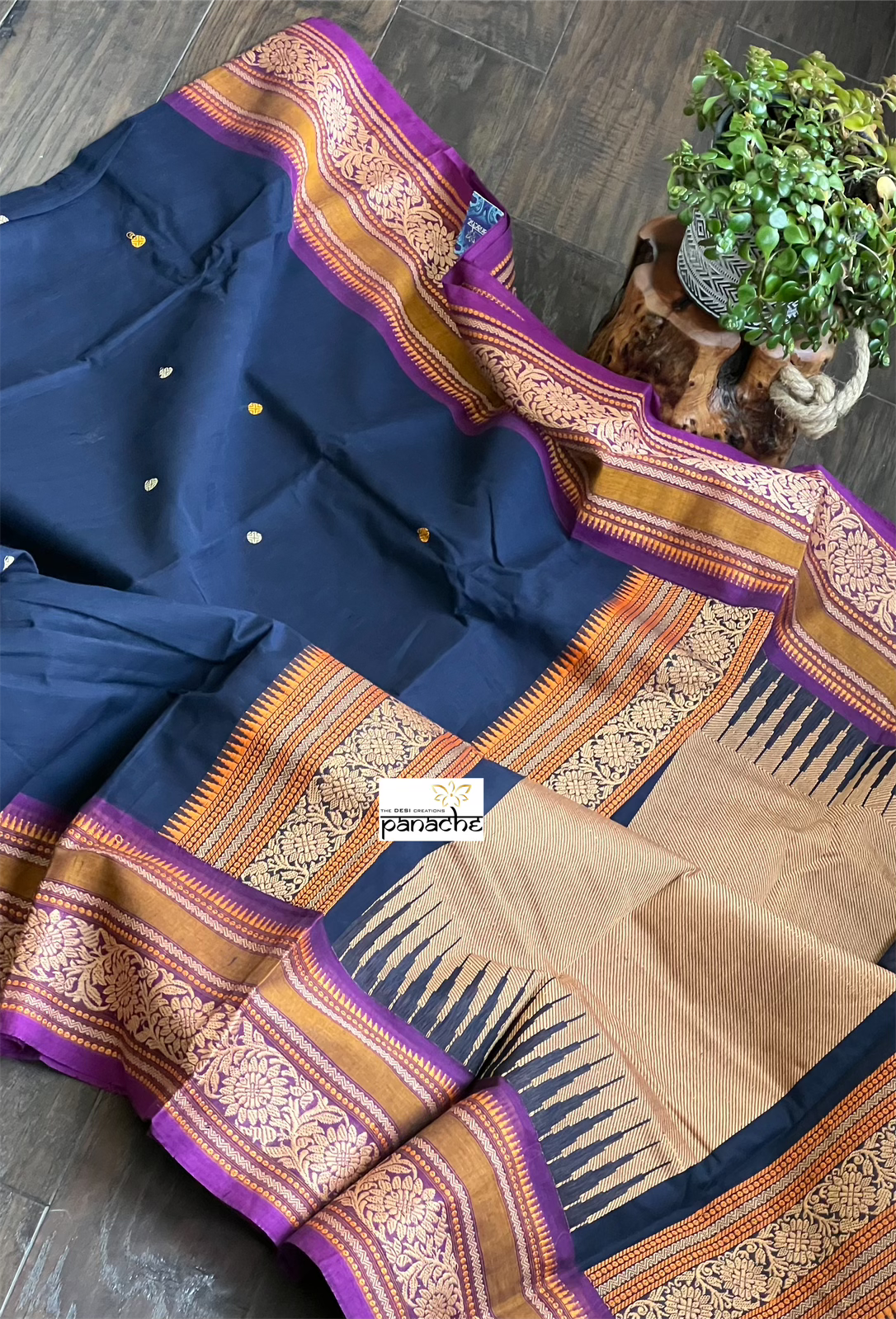 Kanchi South Cotton - Dark Navy Blue